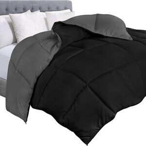 Bedding Comforter Duvet Insert, Quilted Comforter with Corner Tabs, Box